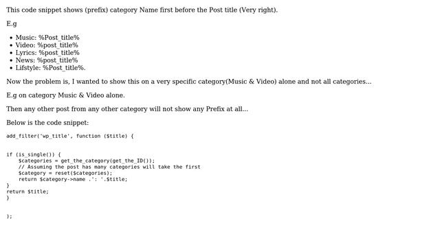 Wordpress: How to Customize Wp Default Title and a prefix? смотреть онлайн