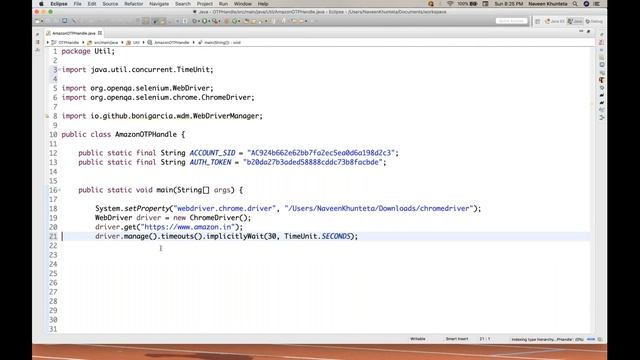 How to automate OTP number in Selenium and API || Using Twilio SMS APIs смотреть онлайн