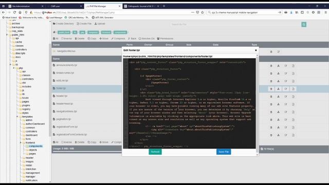 011 OJS 3.1 Theme Manuscript Footer Template Change смотреть онлайн