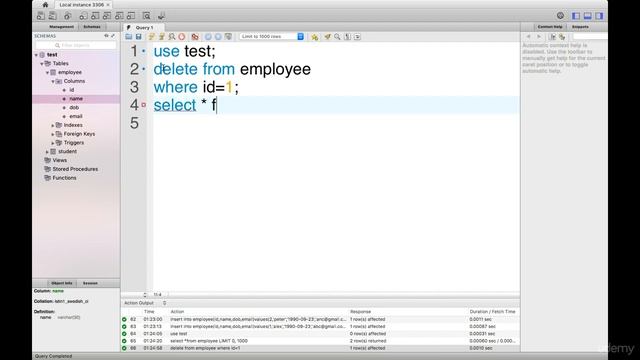 054 Deleting Tables смотреть онлайн