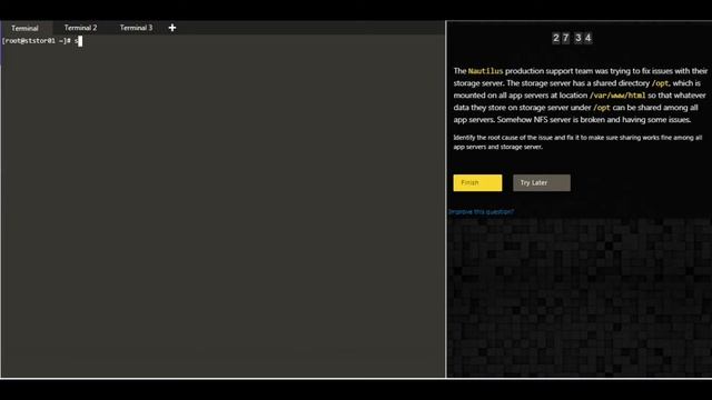 NFS Troubleshooting Linux Server KodeKloud Engineer Task смотреть онлайн