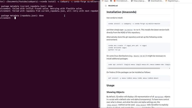 Cadquery Python | Cq Editor Install