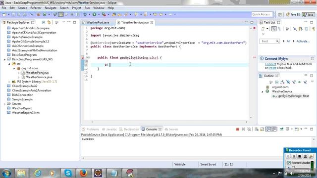 soap web services example in java using eclipse Very Detailed смотреть онлайн