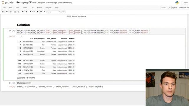 Reshaping DataFrames in Python (Pandas) | Data Analyst Practice Problem смотреть онлайн