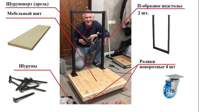 Стильная передвижная дровница своими руками смотреть онлайн