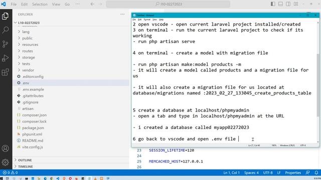 CONNECT LARAVEL PROJECT TO A MYSQL DATABASE AND RUN A DATABASE MIGRATION смотреть онлайн
