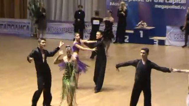 рф молодежь В класс 10 танцев 1/4 Влад и Арина.самба смотреть онлайн