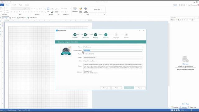 WinForms Reporting Tools: Creating Invoice Using Wizard [Shot on v2017] смотреть онлайн