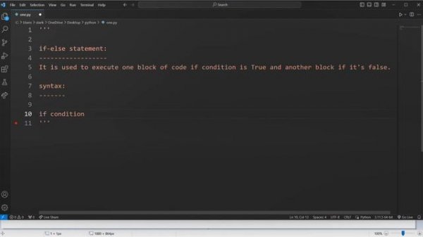 Control flow statements in Telugu|Python|Quest. #pythonprogramming #pythontelugu #letsquest #python