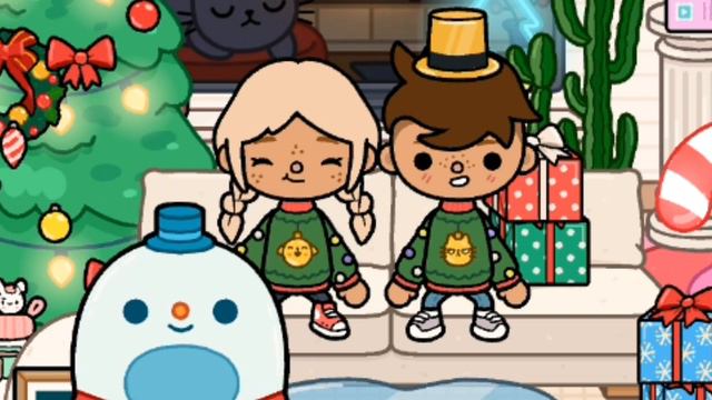 Распаковка подарков с НОВОГО ГОДА🎄❄️🎁/тока бока/тока лайф/cookie toca/ смотреть онлайн