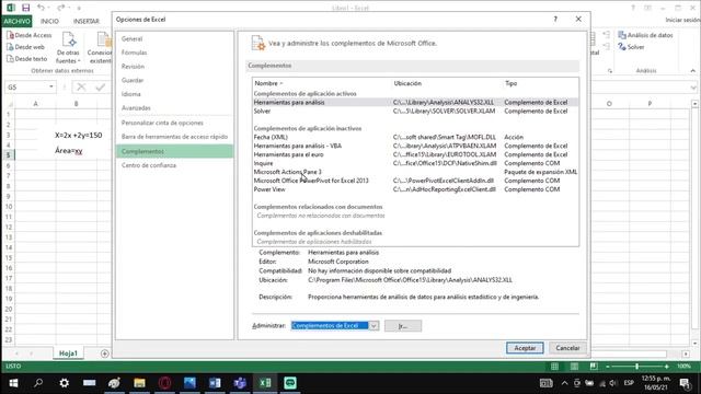 resolver ecuaciones en excel solver herramienta смотреть онлайн