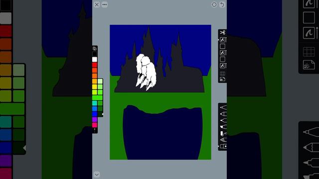 Time lapse drawing of the ‘Golden trio’ silhouette on my iPad смотреть онлайн