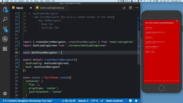 #2 Structuring Your App | React Navigation 2.0 | Authentication Flow | createSwitchNavigator смотреть онлайн