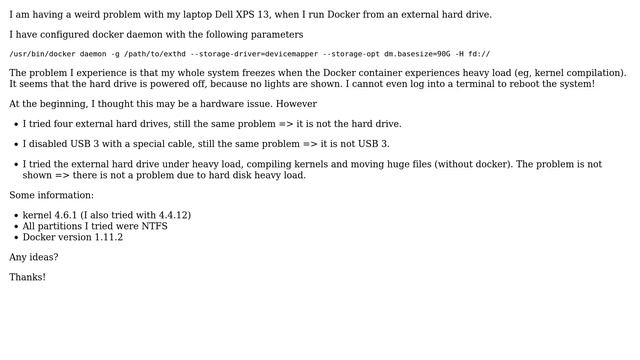 Unix & Linux: Docker problems on external drive смотреть онлайн