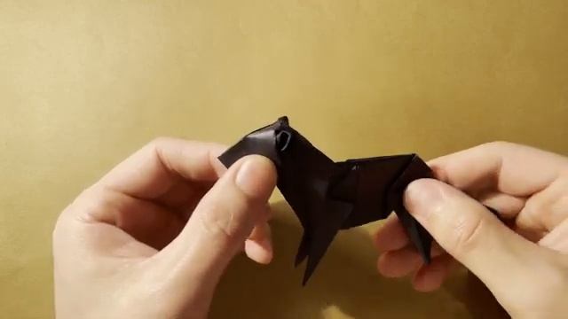 How to make Origami Leopard (black panther), step by step tutorial смотреть онлайн