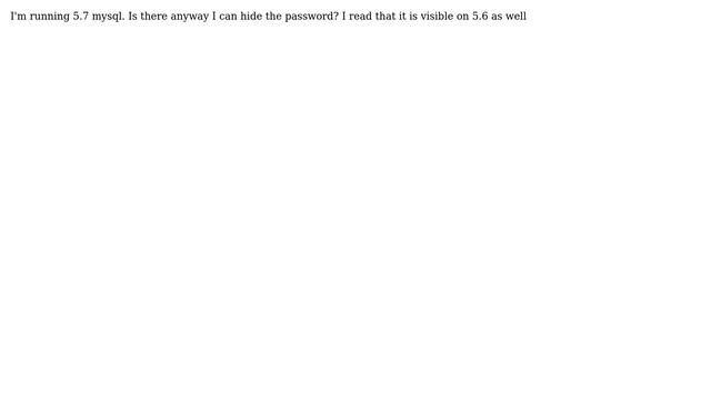 MySQL master.info shows password in plain text смотреть онлайн