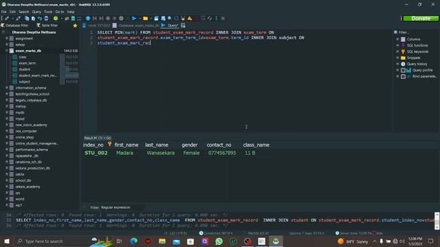 Data Base Task 23 | DBMS Question Session | 1st Year | Java Institute | A.D.Dharana Deeptha Nethsar смотреть онлайн