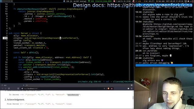 Text Editor in ⚡ Zig ⚡: JSON-RPC API [#7] смотреть онлайн