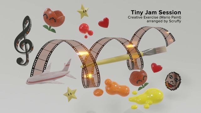 Tiny jam session - Creative Exercise (Mario Paint) смотреть онлайн