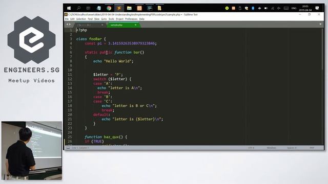Understanding and Implementing PSR - Singapore PHP User Group смотреть онлайн