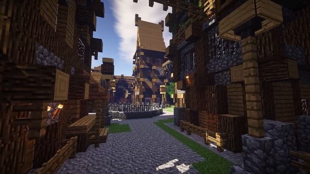 Minecraft - RavenRock Town - Medieval City with Download смотреть онлайн