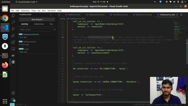 Laravel BulkExportCSV package - Define Custom Columns & Handle CSV failure (Part 2) смотреть онлайн