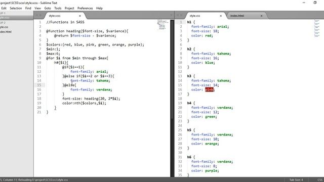 Mixin, functions, loops in SASS Tutorials #7 смотреть онлайн