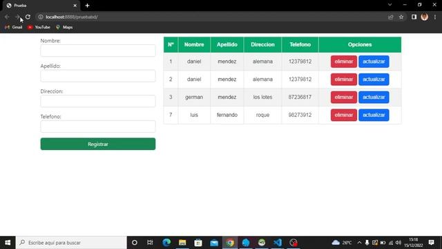 CRUD - Actualizar datos con php y mysql (Paso a Paso) usando Modal Bootstrap смотреть онлайн
