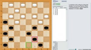 Дебют по шашкам. Городская партия с ходом 5.A1-B2