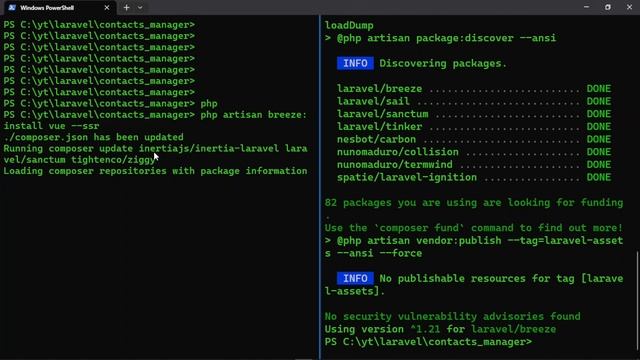 Installation and Configuration | SPA Contacts Manager in Laravel #2 #project смотреть онлайн