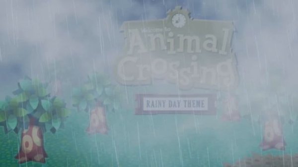 Animal Crossing Rainy Day Theme (Animated Desktop)