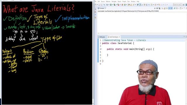 Java Programming for Beginners - 12. JAVA Tokens Literals смотреть онлайн