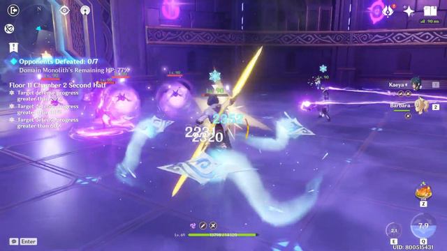 Kaeya + Barbara Super Budget Team [Spiral Abyss Floor 11 Chamber 2] смотреть онлайн