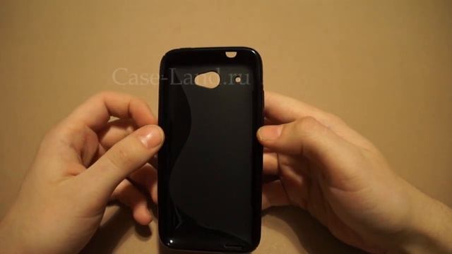 Черный силиконовый чехол для HTC Desire 601 смотреть онлайн