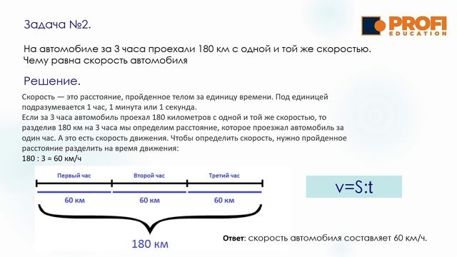 МАТЕМАТИКА. Скорость, время, расстояние. смотреть онлайн
