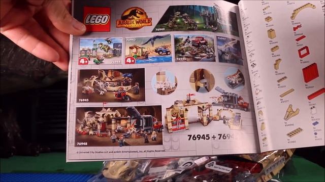Lego Jurassic World Dominion T.rex & Atrociraptor Dinosaur Breakout 76948 Trex Unbox Speed Build смотреть онлайн