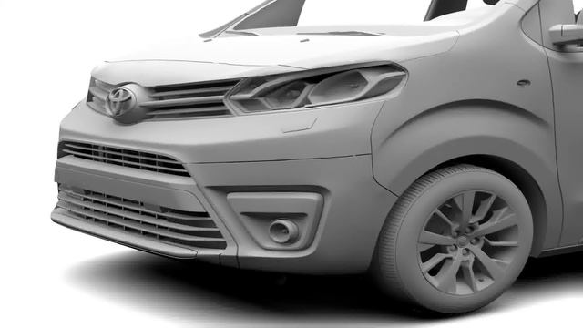 3D Model of Toyota ProAce Verso L3 2017 Review смотреть онлайн
