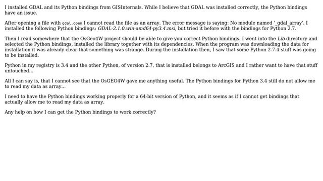 GIS: Installing Python bindings for 64-bit Python on Windows смотреть онлайн