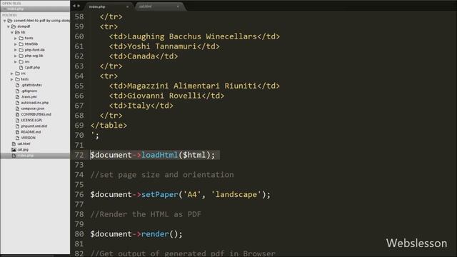 How to Convert HTML to PDF by using DomPDF in PHP смотреть онлайн