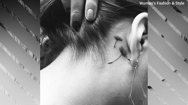 40+ Cute Small Behind Ear Tattoo Designs For Girls 2021 | BEST Women's Behind Ear Tattoos 2021! смотреть онлайн