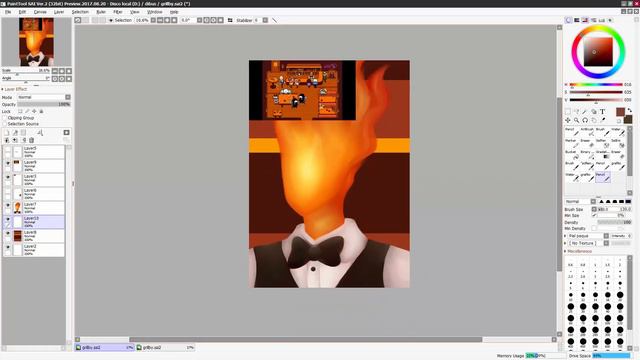 Grillby - Undertale speedpaint смотреть онлайн