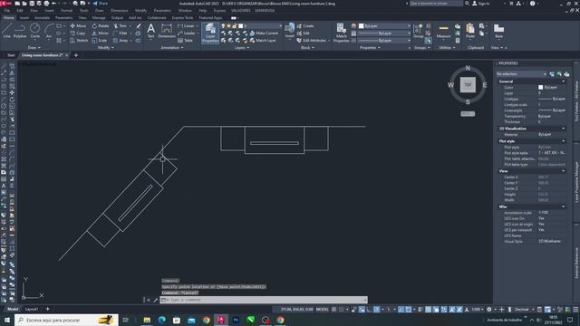 Autocad Dynamic Block - Living room furniture 2 (Plan) смотреть онлайн