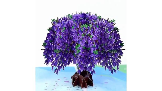 Объемная 3Д открытка Nana Land "СИРЕНЕВОЕ ДЕРЕВО" 13x18 смотреть онлайн