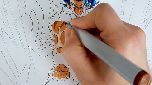 Drawing Gogeta Limitless Power Of Fusion | Redraw Fan's Drawing