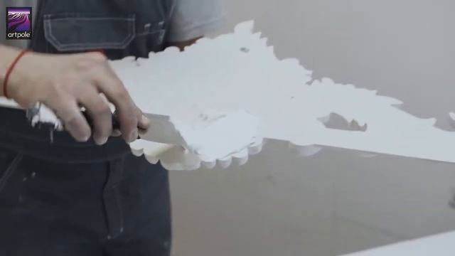 Монтаж гипсовых рамок Artpole