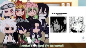 •Hashiras React To Giyuu And Mitsuri's Friendship• || KNY Reaction || ObaMitsu/SaneGiyuu ||