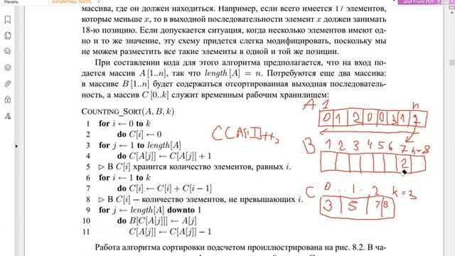 АСД. Сортировка за линейное время. Сортировка подсчетом. Поразрядная сортировка