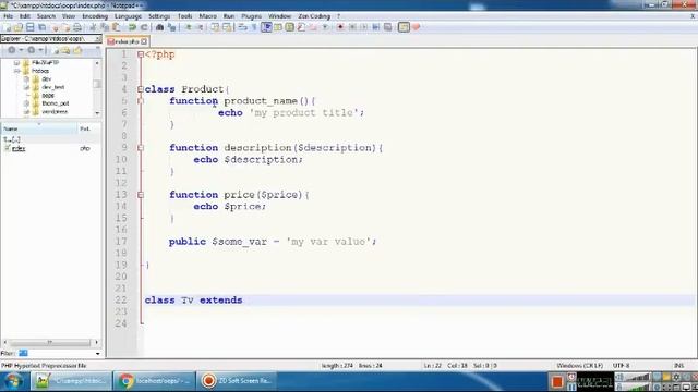PHP object oriented pograming for beginners part 3 - inheritance смотреть онлайн