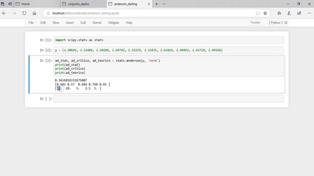 Teste de Anderson-Darling - Teste de normalidade com Python e SciPy смотреть онлайн
