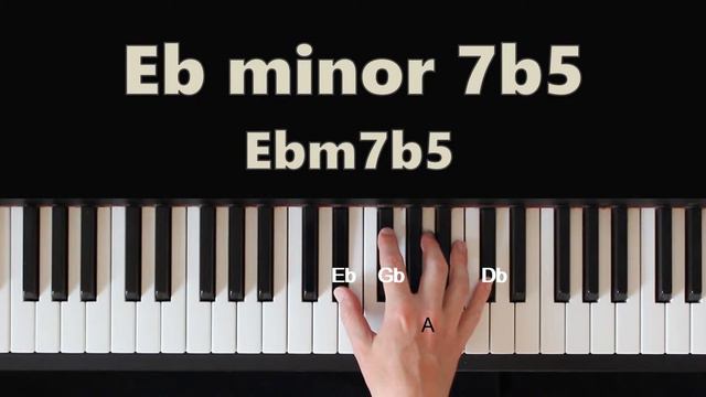 How To Play Eb Minor 7 flat 5 (Ebm7b5) Chord On Piano смотреть онлайн